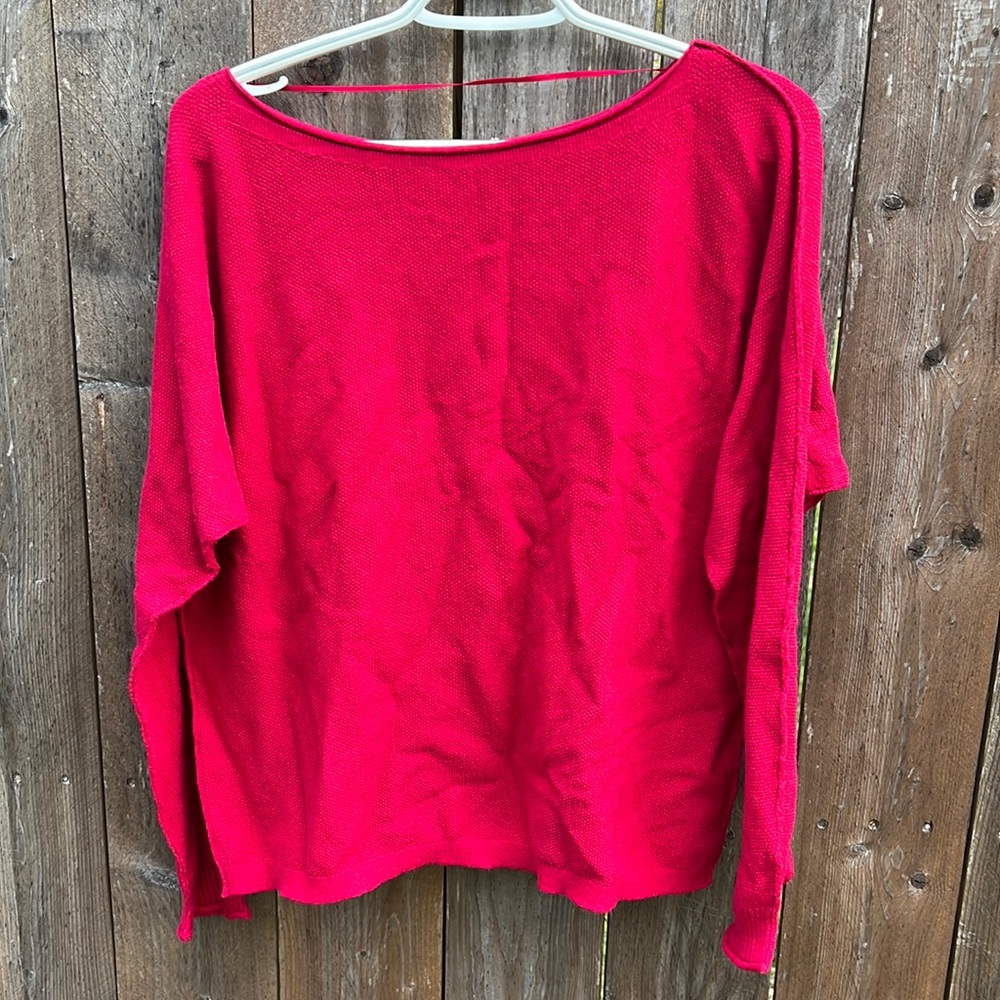 Caslon lightweight red long sleeve women sweater size XS New with tags
